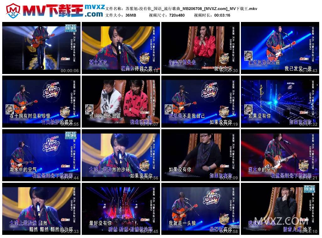 苏紫旭-没有你_国语_流行歌曲_MB206708